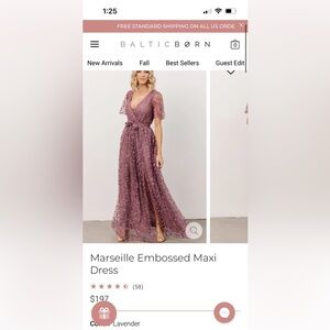 Baltic Born Marseille Embossed Maxi Dress size XL